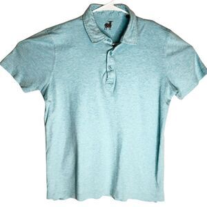 Raffi‎ Men's Collared Short Sleeve Performance Golf Polo Shirt Blue Size Medium